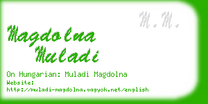 magdolna muladi business card